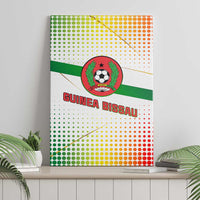 Guinea Bissau Canvas Wall Art with White Green Red Gradient Design - Wonder Print Shop