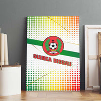 Guinea Bissau Canvas Wall Art with White Green Red Gradient Design - Wonder Print Shop