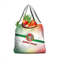 Guinea Bissau Grocery Bag with White Green Red Gradient Design - Wonder Print Shop