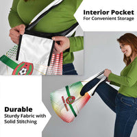 Guinea Bissau Grocery Bag with White Green Red Gradient Design - Wonder Print Shop