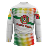 Guinea Bissau Hockey Jersey with White Green Red Gradient Design - Wonder Print Shop