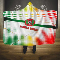 Guinea Bissau Hooded Blanket with White Green Red Gradient Design - Wonder Print Shop