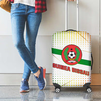 Guinea Bissau Luggage Cover with White Green Red Gradient Design - Wonder Print Shop