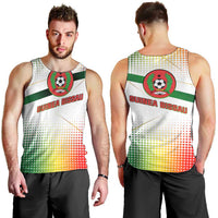 Guinea Bissau Men Tank Top with White Green Red Gradient Design - Wonder Print Shop