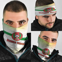 Guinea Bissau Neck Gaiter with White Green Red Gradient Design TS04