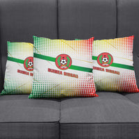 Guinea Bissau Pillow Cover with White Green Red Gradient Design - Wonder Print Shop