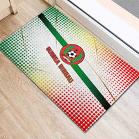 Guinea Bissau Rubber Doormat with White Green Red Gradient Design - Wonder Print Shop
