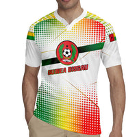 Guinea Bissau Rugby Jersey with White Green Red Gradient Design - Wonder Print Shop