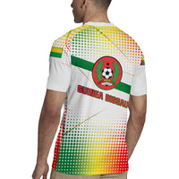 Guinea Bissau Rugby Jersey with White Green Red Gradient Design - Wonder Print Shop