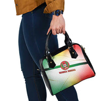 Guinea Bissau Shoulder Handbag with White Green Red Gradient Design - Wonder Print Shop