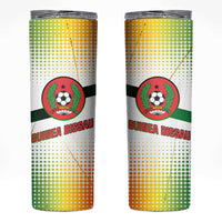 Guinea Bissau Skinny Tumbler with White Green Red Gradient Design - Wonder Print Shop