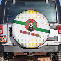 Guinea Bissau Spare Tire Cover with White Green Red Gradient Design - Wonder Print Shop