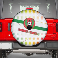 Guinea Bissau Spare Tire Cover with White Green Red Gradient Design - Wonder Print Shop