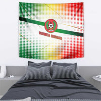 Guinea Bissau Tapestry with White Green Red Gradient Design - Wonder Print Shop