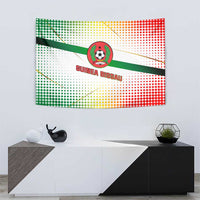Guinea Bissau Tapestry with White Green Red Gradient Design - Wonder Print Shop