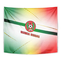 Guinea Bissau Tapestry with White Green Red Gradient Design - Wonder Print Shop