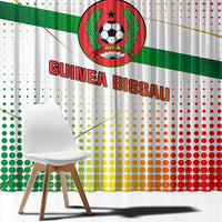 Guinea Bissau Window Curtain with White Green Red Gradient Design - Wonder Print Shop
