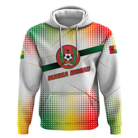 Guinea Bissau Zip Hoodie with White Green Red Gradient Design - Wonder Print Shop