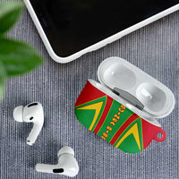 Guinea Bissau AirPods Case with Red Green Yellow Stripe Design and Black Star - Wonder Print Shop