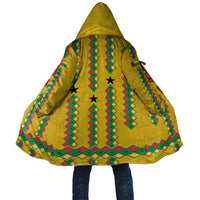 Guinea Bissau Cloak with Yellow Tribal Geometric Design and National Flag - Wonder Print Shop
