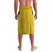 Guinea Bissau Lavalava with Yellow Tribal Geometric Design and National Flag - Wonder Print Shop