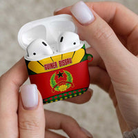 Guinea Bissau AirPods Case with Red Yellow Green Geometric Design - Wonder Print Shop