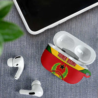 Guinea Bissau AirPods Case with Red Yellow Green Geometric Design - Wonder Print Shop