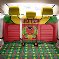 Guinea Bissau Back Car Seat Cover with Red Yellow Green Geometric Design - Wonder Print Shop