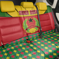 Guinea Bissau Back Car Seat Cover with Red Yellow Green Geometric Design - Wonder Print Shop