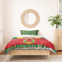 Guinea Bissau Bedding Set with Red Yellow Green Geometric Design - Wonder Print Shop
