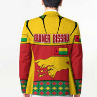Guinea Bissau Blazer with Red Yellow Green Geometric Design - Wonder Print Shop