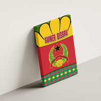 Guinea Bissau Canvas Wall Art with Red Yellow Green Geometric Design - Wonder Print Shop