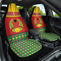 Guinea Bissau Car Seat Cover with Red Yellow Green Geometric Design - Wonder Print Shop