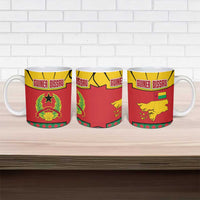 Guinea Bissau Ceramic Mug with Red Yellow Green Geometric Design - Wonder Print Shop