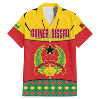 Guinea Bissau Family Matching Mermaid Dress and Hawaiian Shirt with Red Yellow Green Geometric Design - Wonder Print Shop