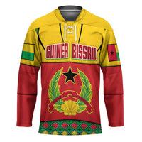 Guinea Bissau Hockey Jersey with Red Yellow Green Geometric Design - Wonder Print Shop
