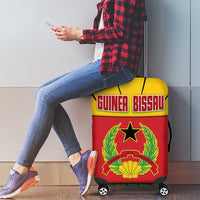 Guinea Bissau Luggage Cover with Red Yellow Green Geometric Design - Wonder Print Shop