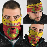 Guinea Bissau Neck Gaiter with Red Yellow Green Geometric Design TS04