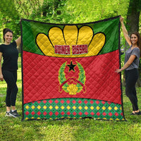 Guinea Bissau Quilt with Red Yellow Green Geometric Design - Wonder Print Shop