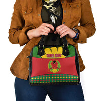 Guinea Bissau Shoulder Handbag with Red Yellow Green Geometric Design - Wonder Print Shop