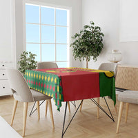 Guinea Bissau Tablecloth with Red Yellow Green Geometric Design - Wonder Print Shop