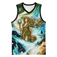 Gaia Mother Of Earth Goddess Basketball Jersey Greek Mythology Sacred Geometry Fantasy
