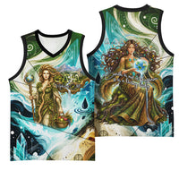 Gaia Mother Of Earth Goddess Basketball Jersey Greek Mythology Sacred Geometry Fantasy
