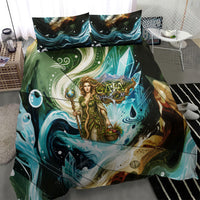 Gaia Mother Of Earth Goddess Bedding Set Greek Mythology Sacred Geometry Fantasy