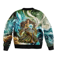 Gaia Mother Of Earth Goddess Bomber Jacket Greek Mythology Sacred Geometry Fantasy