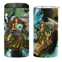 Gaia Mother Of Earth Goddess 4 in 1 Can Cooler Tumbler Greek Mythology Sacred Geometry Fantasy