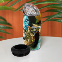 Gaia Mother Of Earth Goddess 4 in 1 Can Cooler Tumbler Greek Mythology Sacred Geometry Fantasy