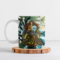 Gaia Mother Of Earth Goddess Ceramic Mug Greek Mythology Sacred Geometry Fantasy