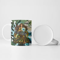 Gaia Mother Of Earth Goddess Ceramic Mug Greek Mythology Sacred Geometry Fantasy
