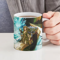 Gaia Mother Of Earth Goddess Ceramic Mug Greek Mythology Sacred Geometry Fantasy